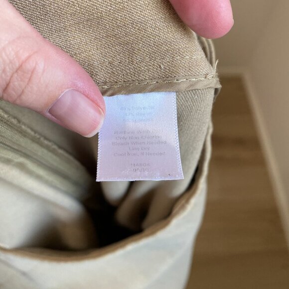 Talbots Classic Size Zip Trouser Pants Size 14 Khaki Tan - Picture 9 of 9